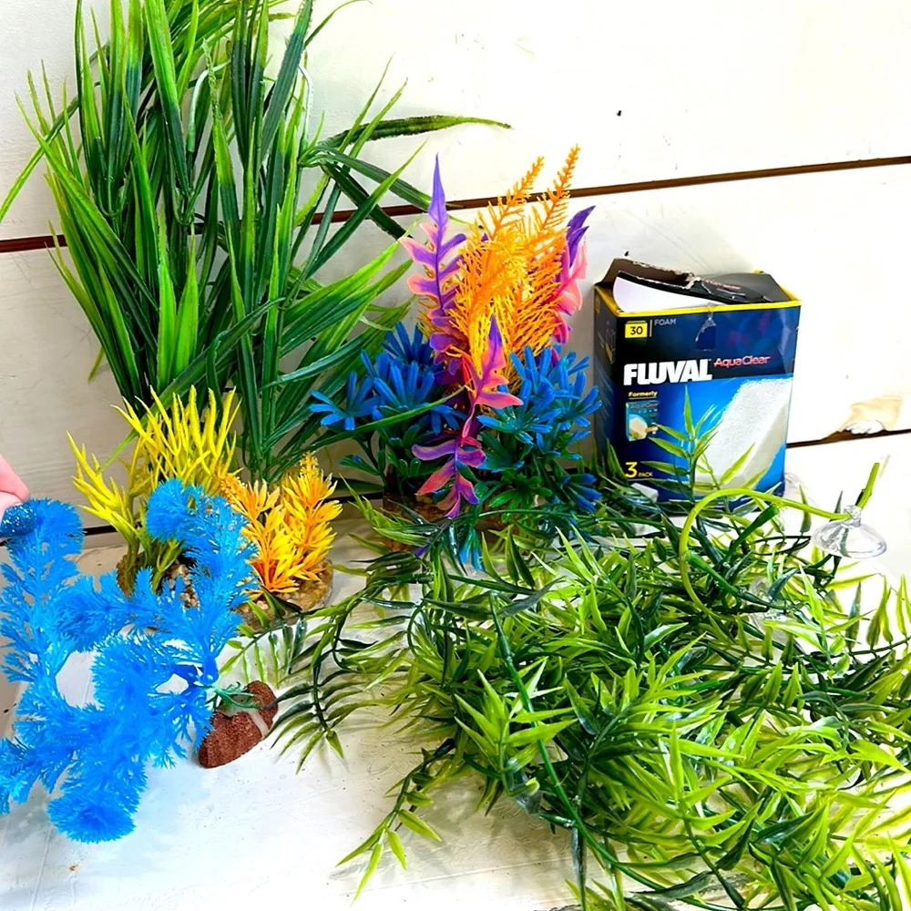 Colorful Aquarium Plants - Aquarium Decor - Fish Tank Plants - decor for tank